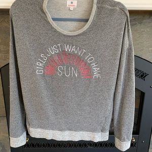 Sundry Sweatshirt Girls Just Want To Have Sun